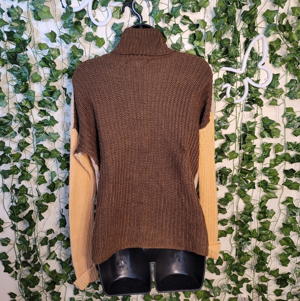 ❤️Say What? Brown & Pink Sweater💎 - Picture 5 of 5